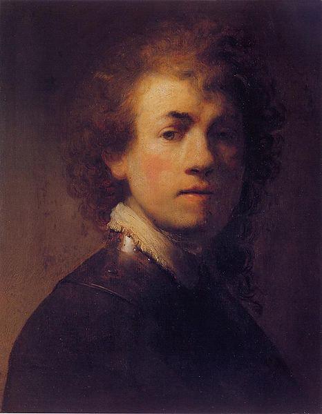 REMBRANDT Harmenszoon van Rijn Self-portrait. oil painting picture